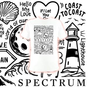 Westlife Tee T Shirt Top T-shirt